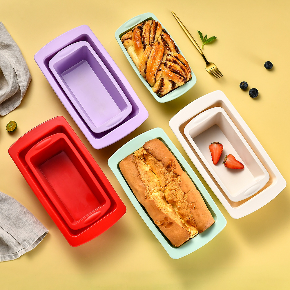 Food Storage Eggs - Household Silicone Rectangular Toast Mold, Non