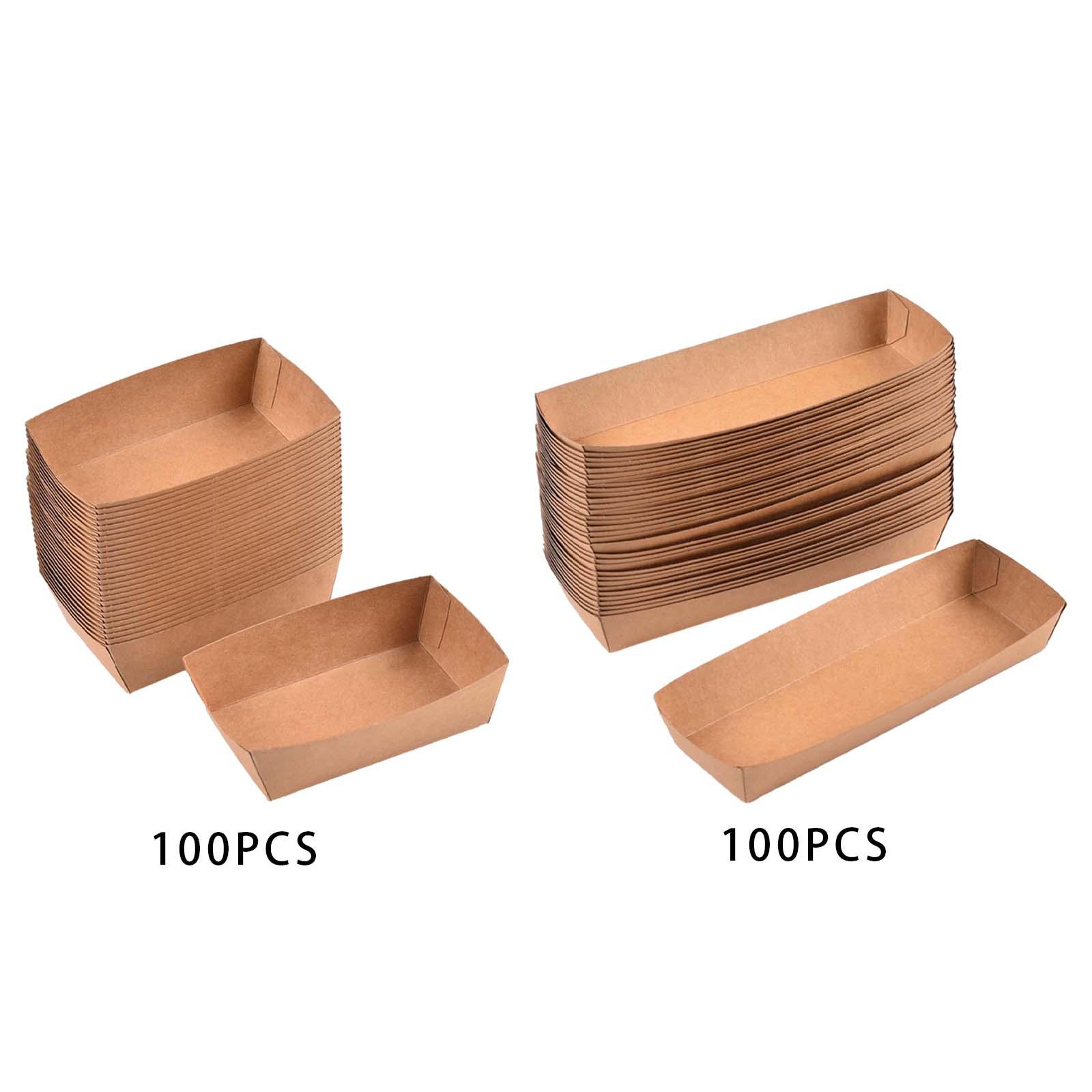 Food Storage Hot - 100Pcs Take Out Food Serving Boats