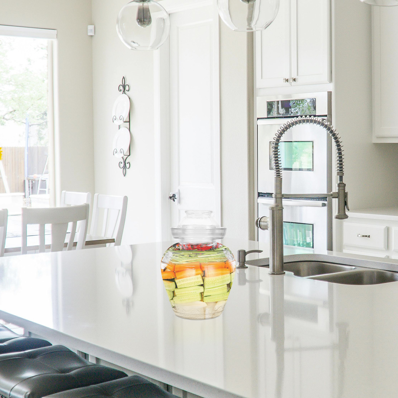 Food Storage Long Term - Sturdy Food Grade Glass Pickle Vegetable