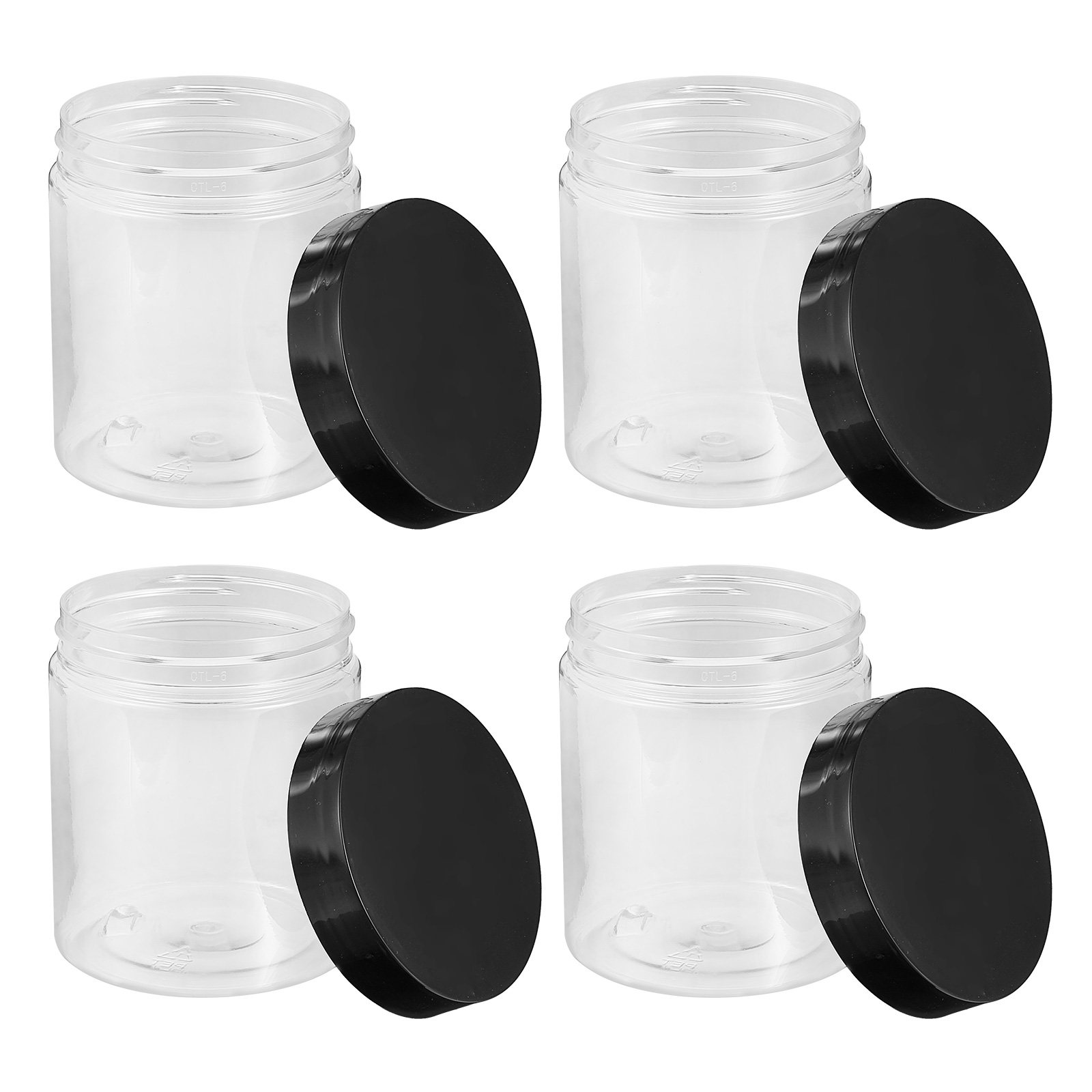 Food Storage Organizer - 12Pcs Clear Plastic Storage Jars Sealed