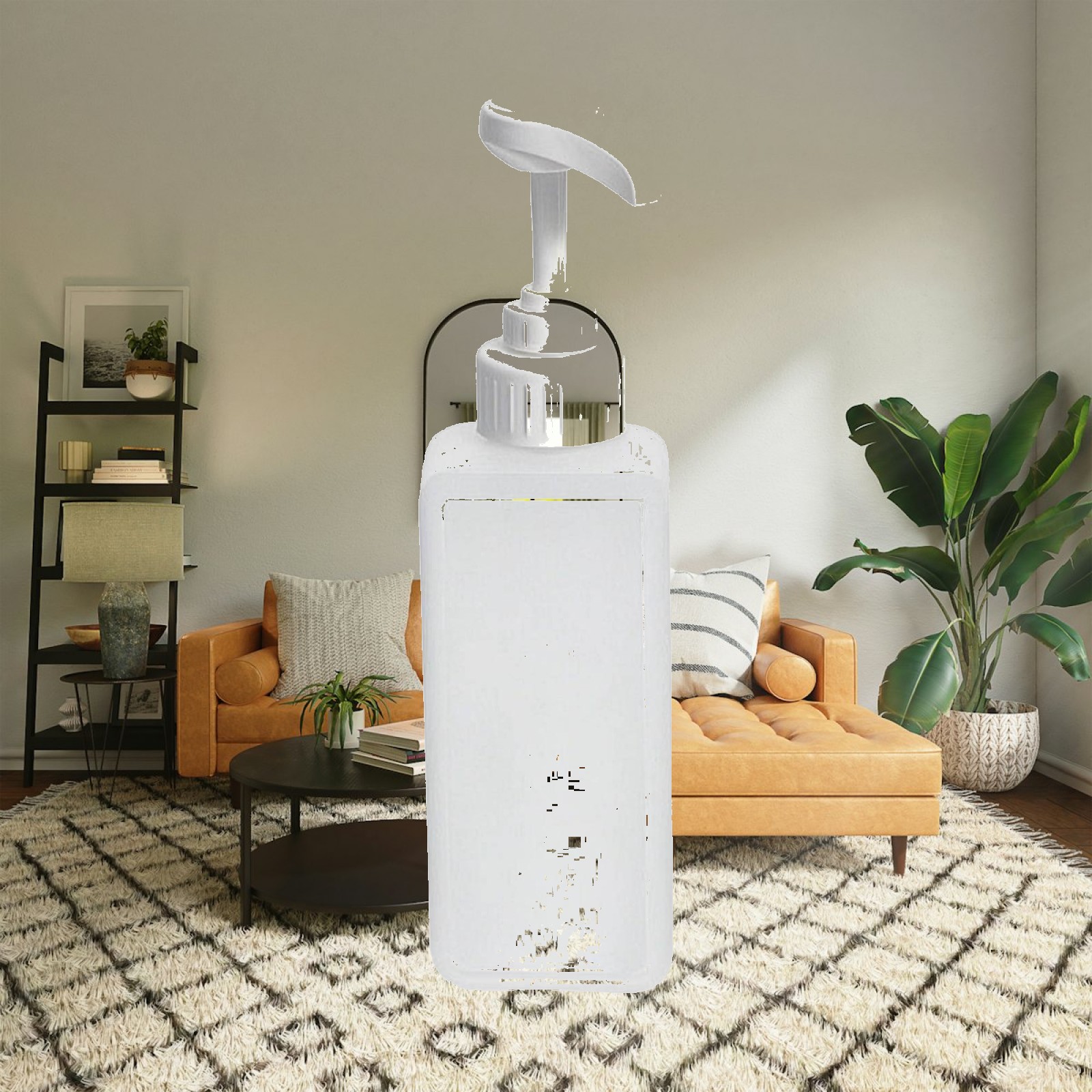 Condiment Squeeze Bottle - Clear Refillable Squeeze Bottle with White