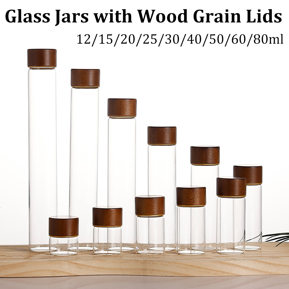 Food Storage Jars Airtight - Glass Spice Jars Seasoning Containers Small