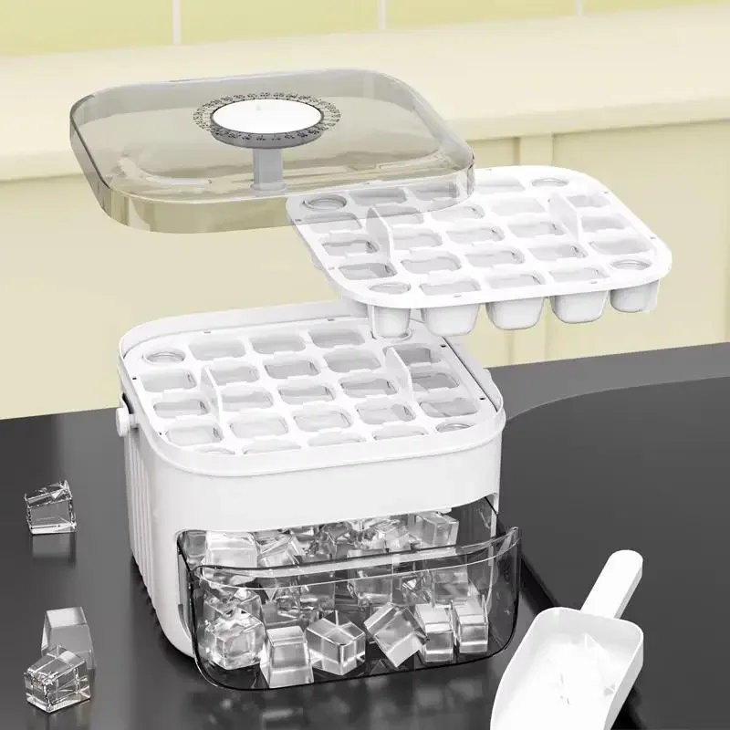 Food Storage Large - Cube Ice Maker with Easy Press