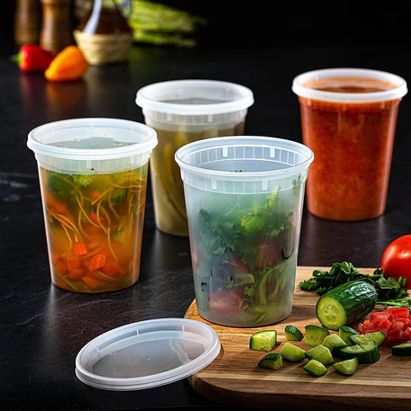 Food Storage Jars Plastic - Food Storage Containers with Lids Freezer
