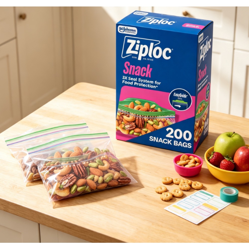 Ziploc® Brand Snack Bags with  - Food Storage Ziploc ulasan dan harga