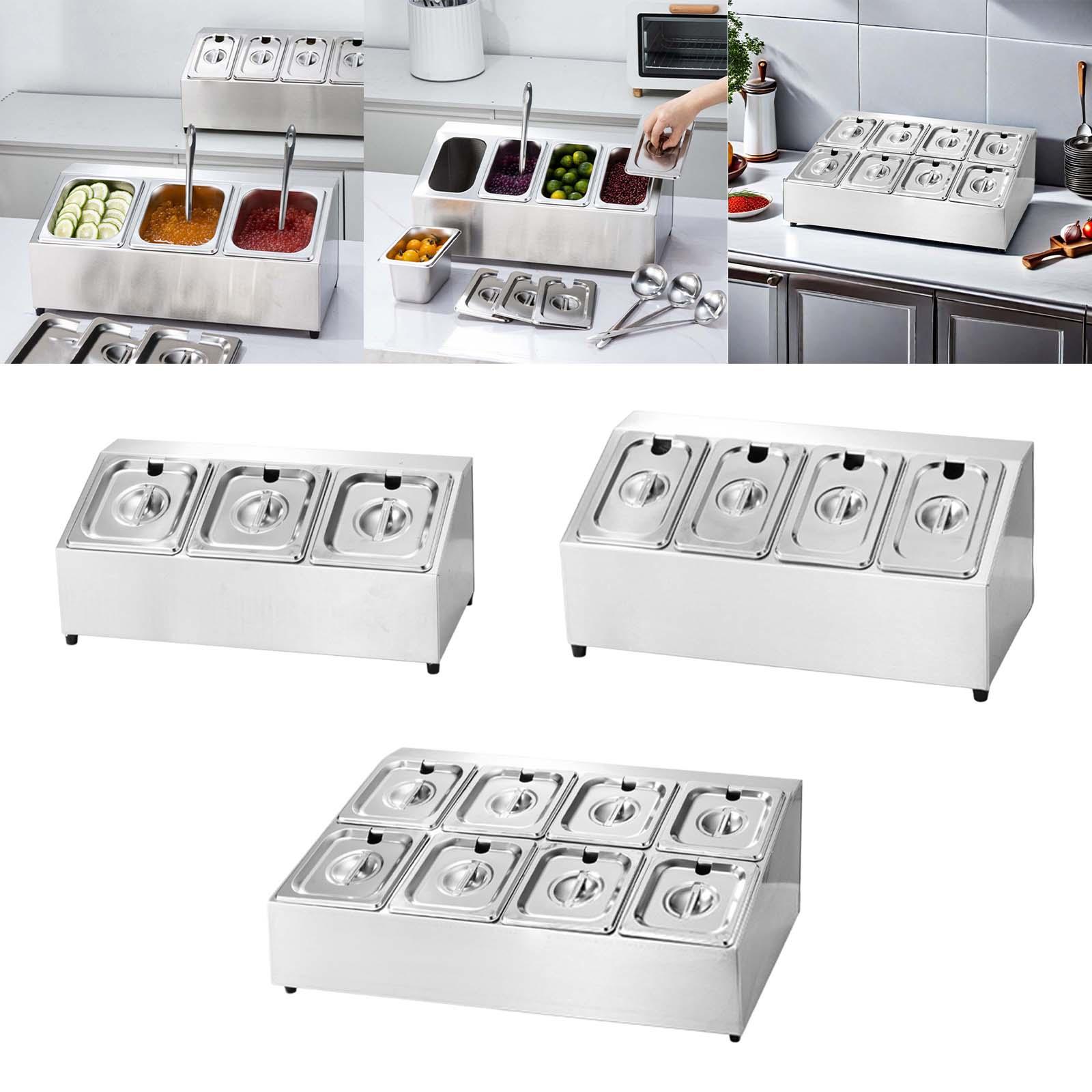 Commercial Condiment Tray Serv - Food Storage Hot Box ulasan dan harga