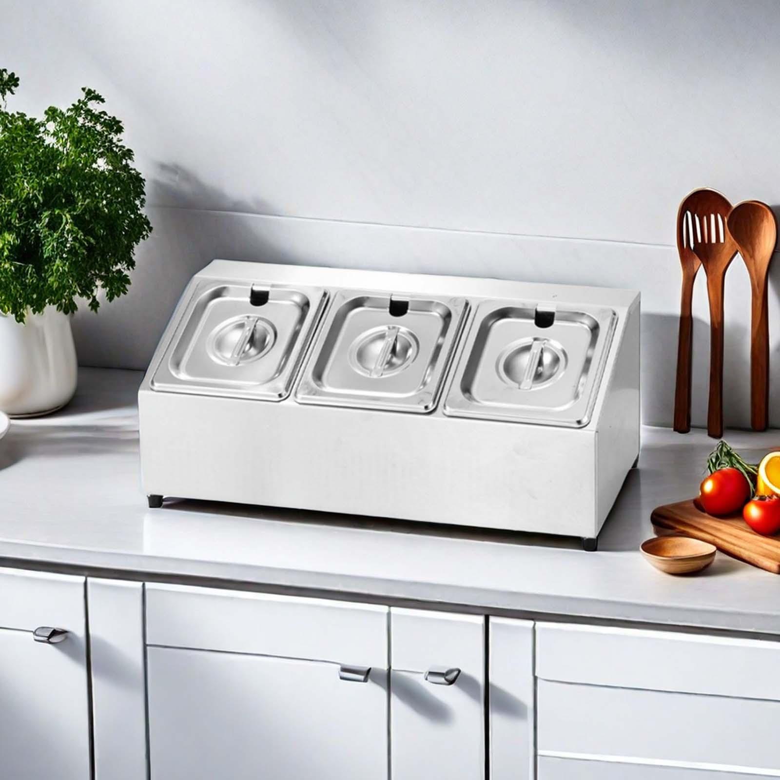 Commercial Condiment Tray Serv - Food Storage Hot Box ulasan dan harga