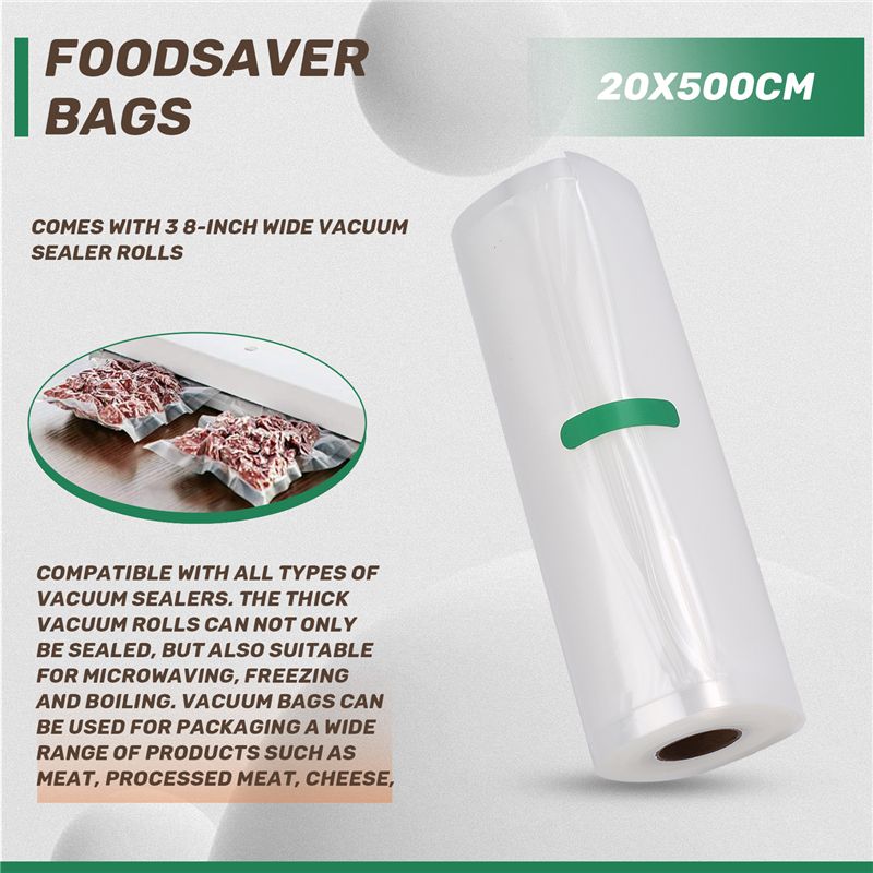 ABVJ-Vacuum Sealer Bags Rolls  - Food Storage Roll Bags ulasan dan harga