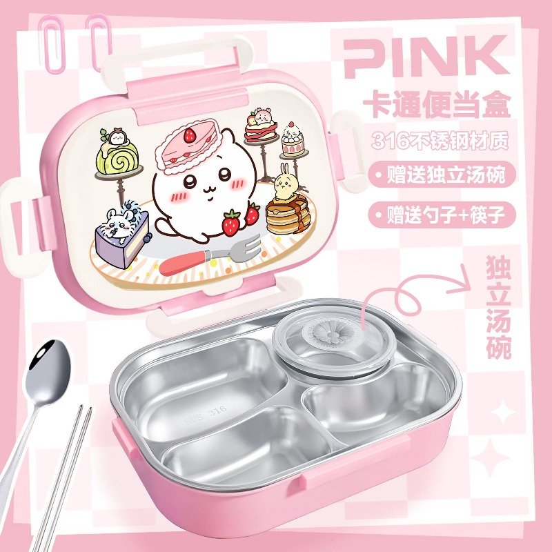 Hot Chiikawa Insulated Lunch B - Food Storage Hot ulasan dan harga