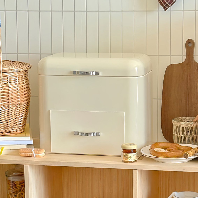 Cream Style Iron Storage Cabin - Food Storage Drawers ulasan dan harga