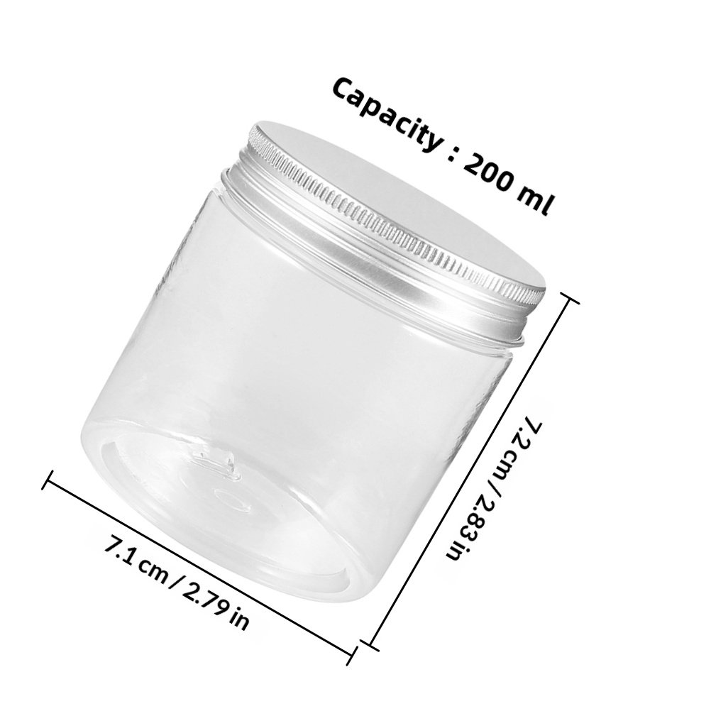 5Pcs Transparent Wide Mouth Mi - Food Storage Jars With Lids ulasan dan harga