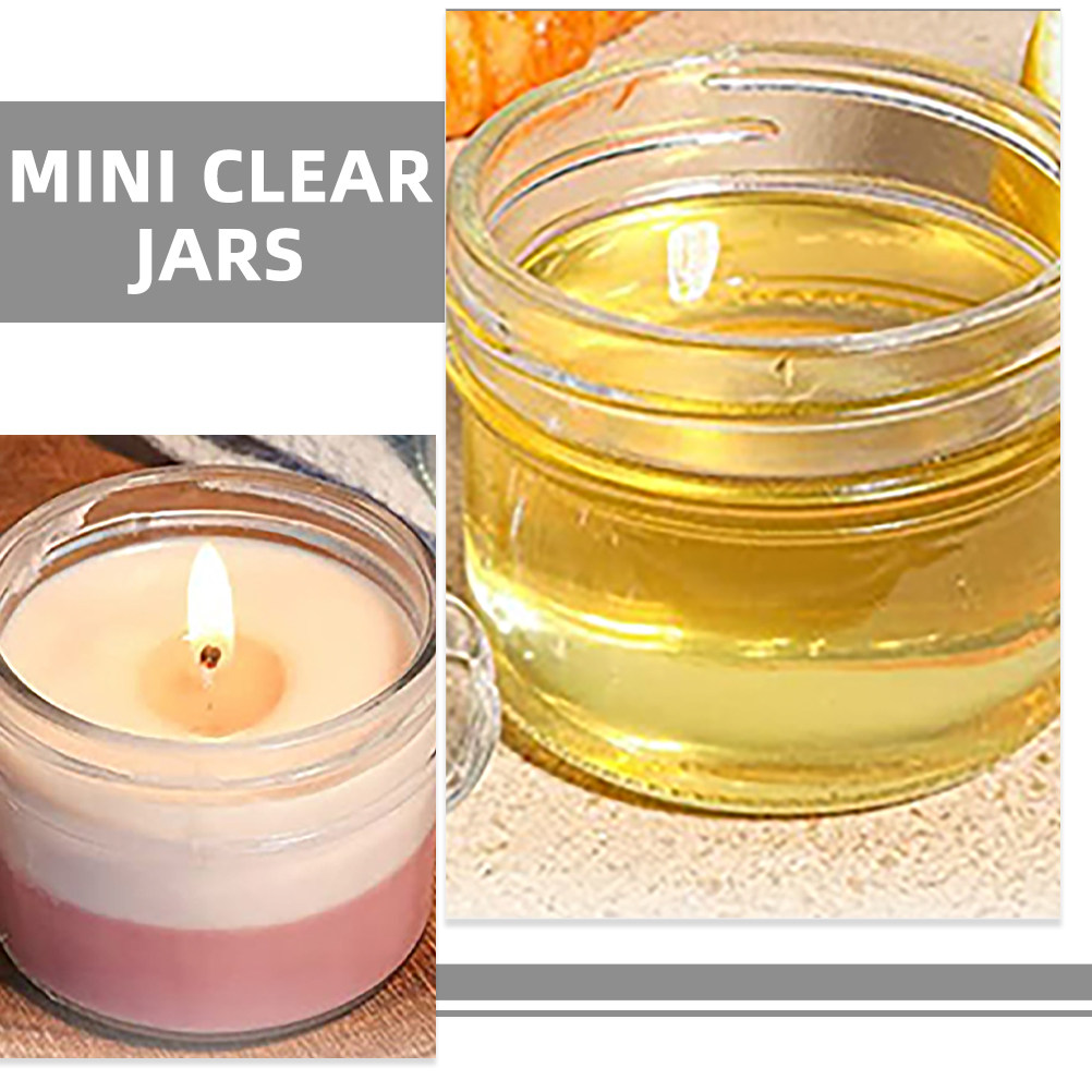 5Pcs Transparent Wide Mouth Mi - Food Storage Jars With Lids ulasan dan harga