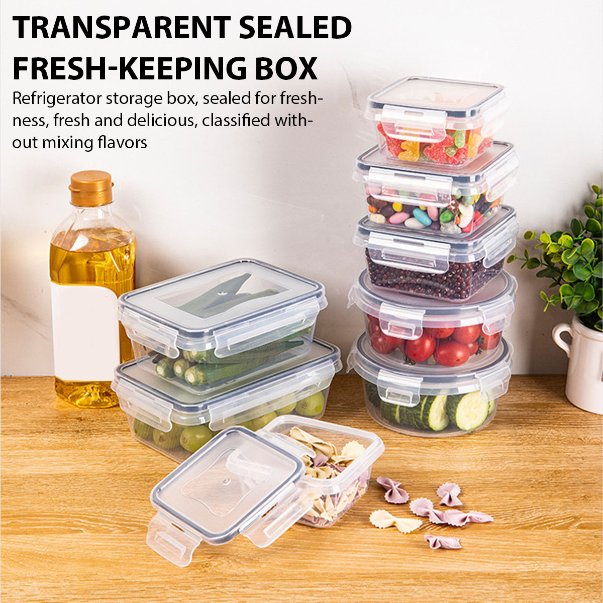 24Pcs/set Food Storage Box Set - Food Storage Vegetables ulasan dan harga