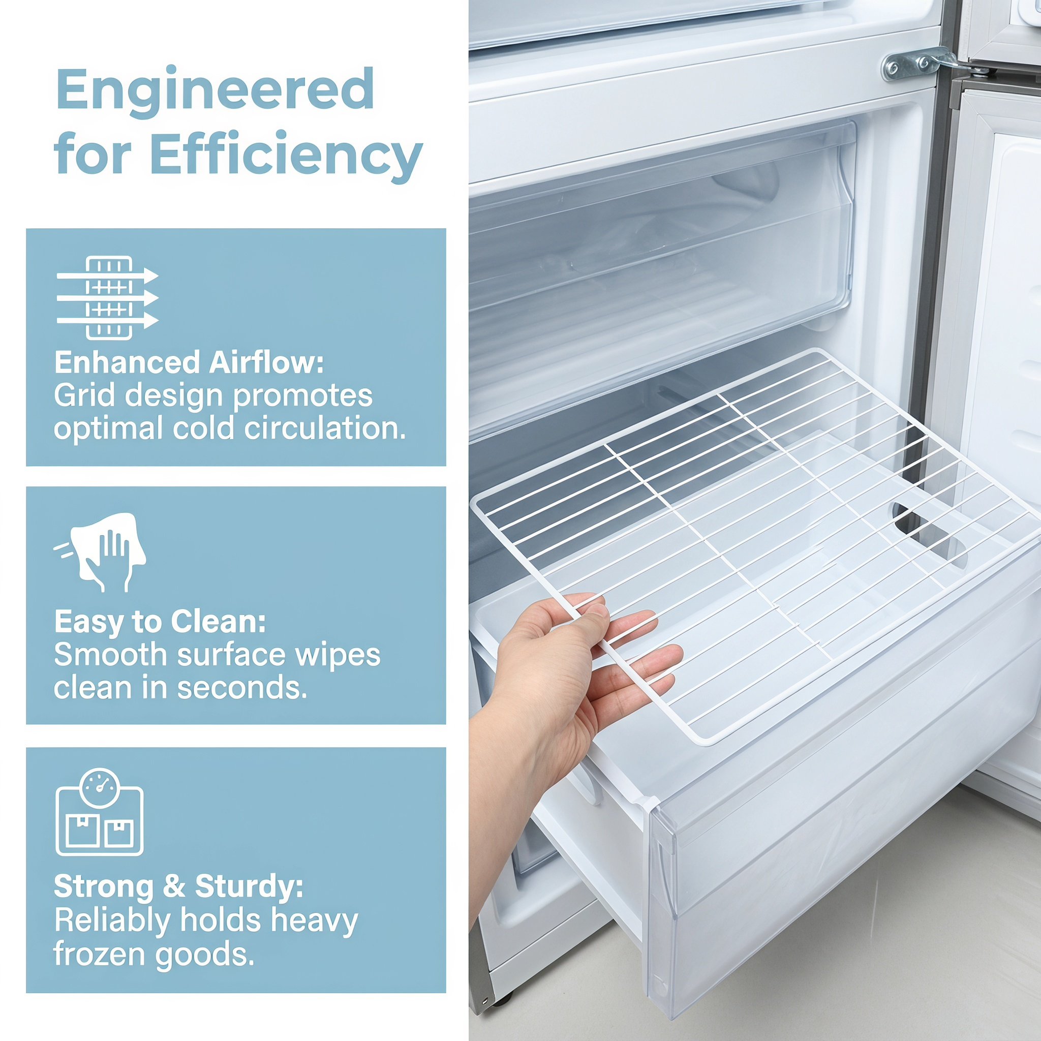 Wire Metal Refrigerator Divide - Food Storage Organizer ulasan dan harga
