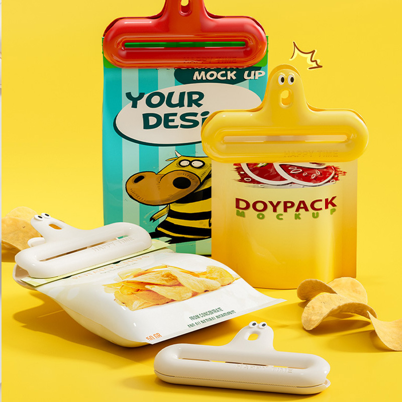 1/4 cartoon sealing clip moist - Food Storage Roll Bags ulasan dan harga