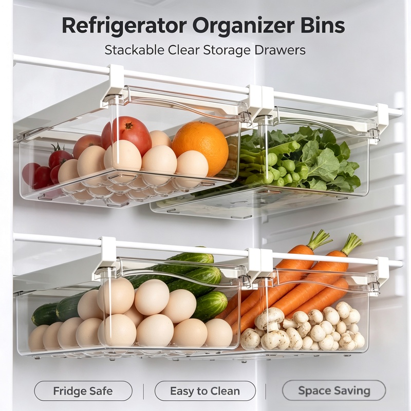 Hanging Sliding Drawer Refrige - Food Storage Drawers ulasan dan harga