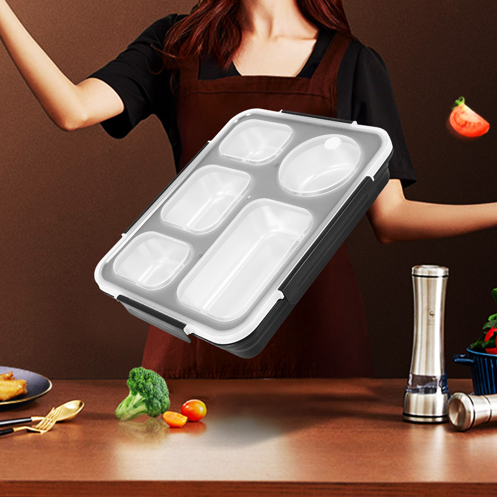 HOT-Lunch Bento Box Insulated  - Food Storage Hot Box ulasan dan harga