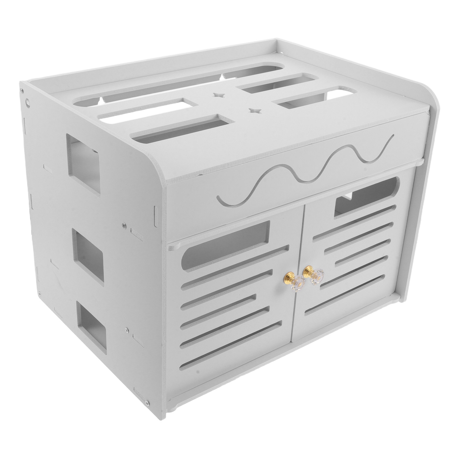 3-Layer WiFi Router Storage Bo - Food Storage Organizer ulasan dan harga