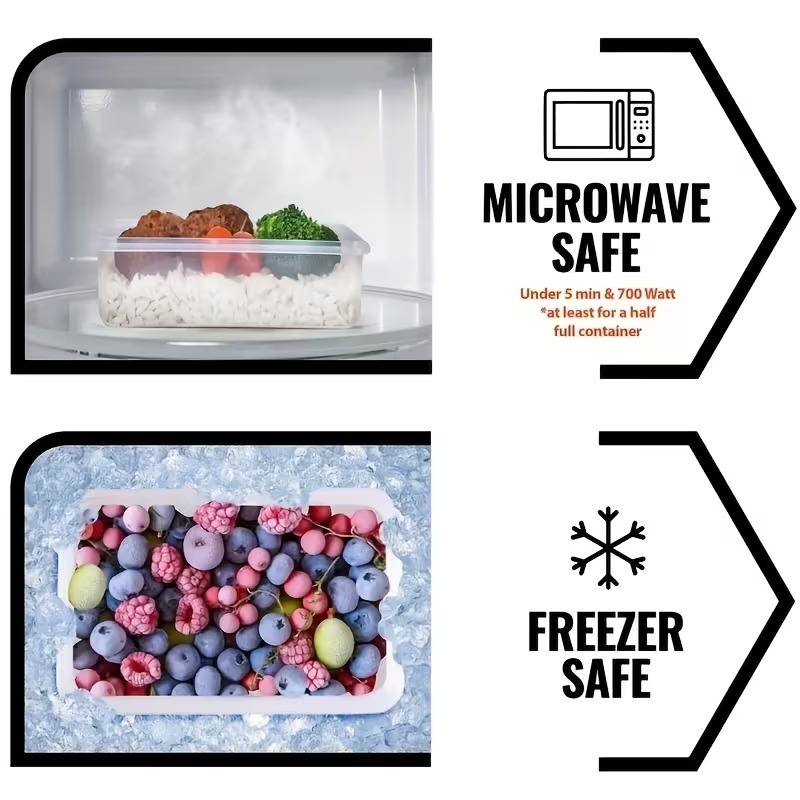 4-Piece Clear Food Storage Con - Food Storage Vegetables ulasan dan harga