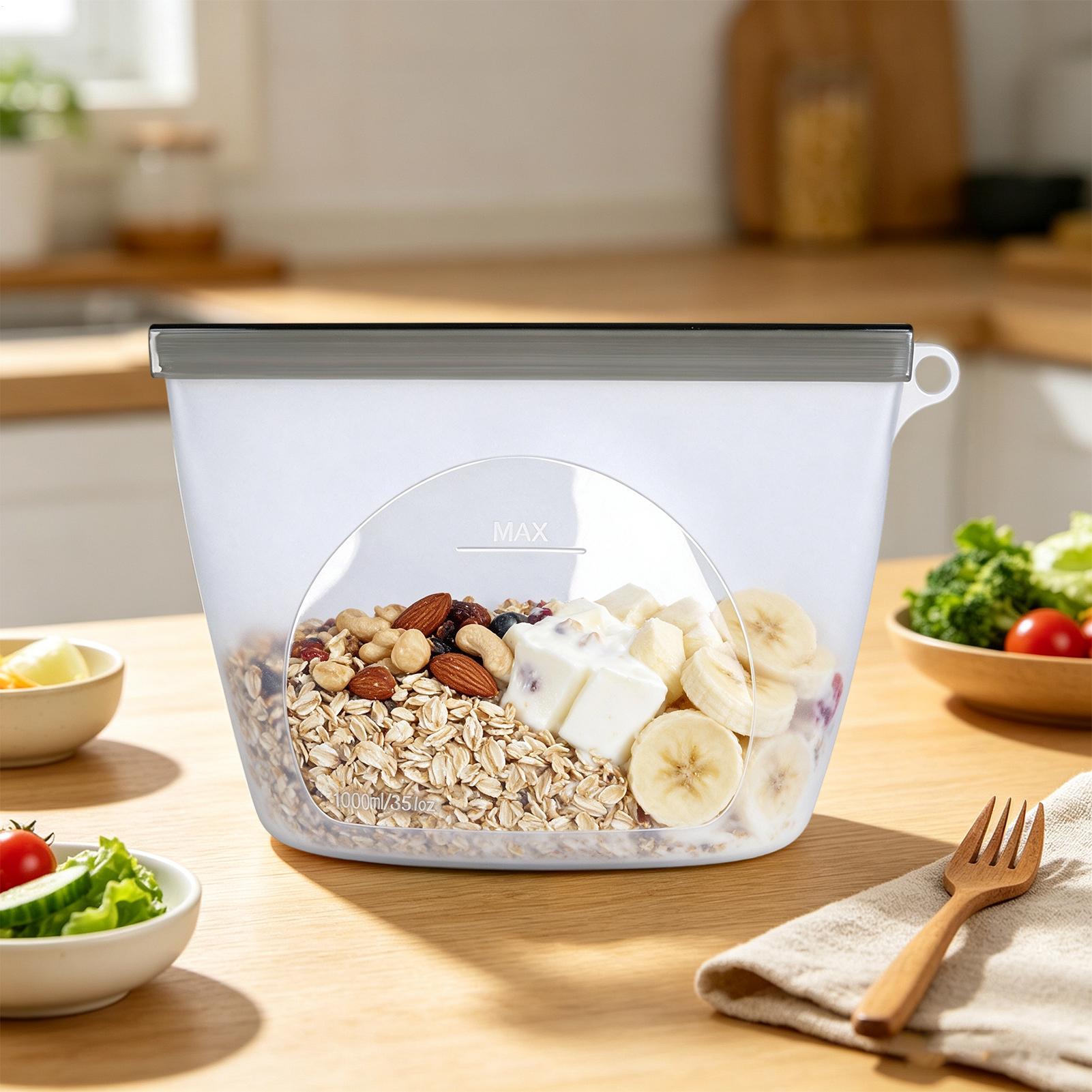 Reusable Food Storage Bags 100 - Food Storage Ziploc ulasan dan harga