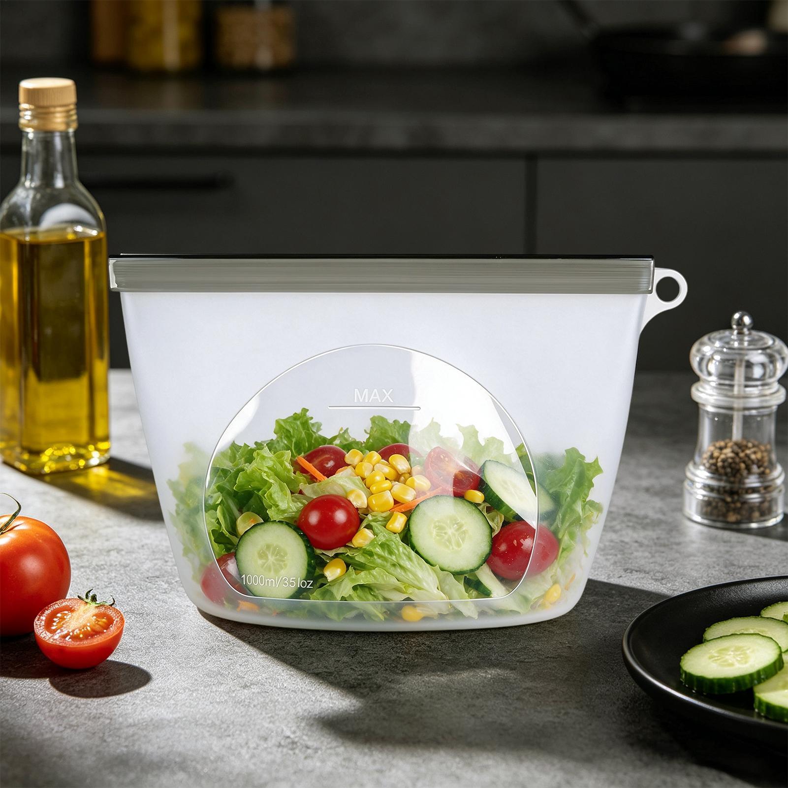 Reusable Food Storage Bags 100 - Food Storage Ziploc ulasan dan harga