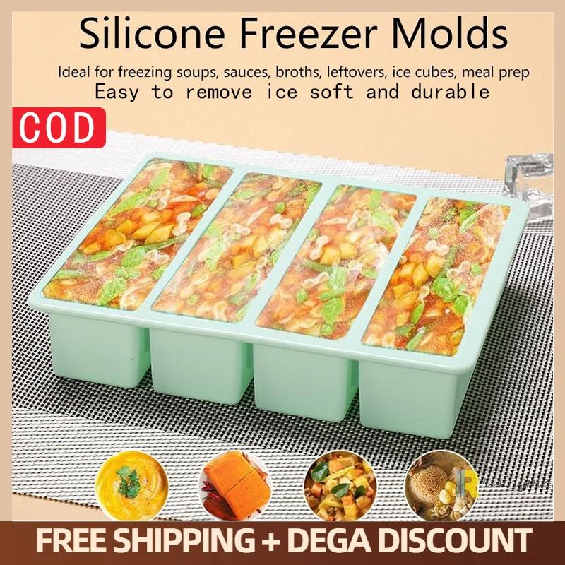 Extra Large Silicone Food Tray - Food Storage Large ulasan dan harga