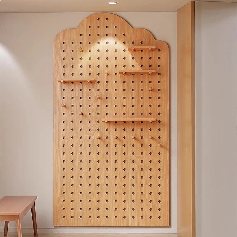 Solid Wood Pegboard Storage Sh - Food Storage Room ulasan dan harga