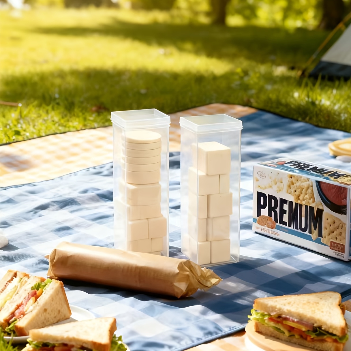 Clear Rectangular Sealed Food  - Food Storage Jars Plastic ulasan dan harga