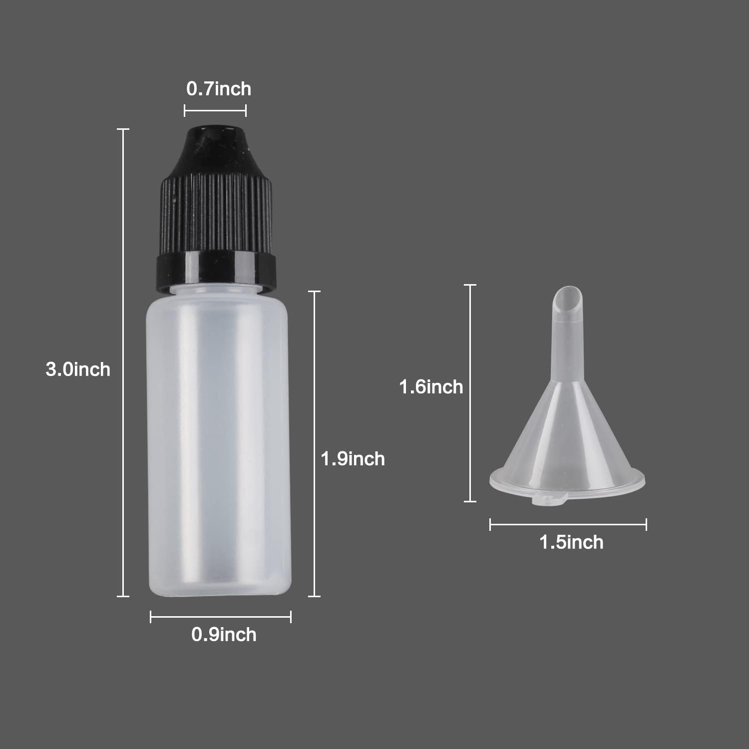 10Pcs  LDPE 15ml Thin Tip Drop - Condiment Squeeze Bottle ulasan dan harga