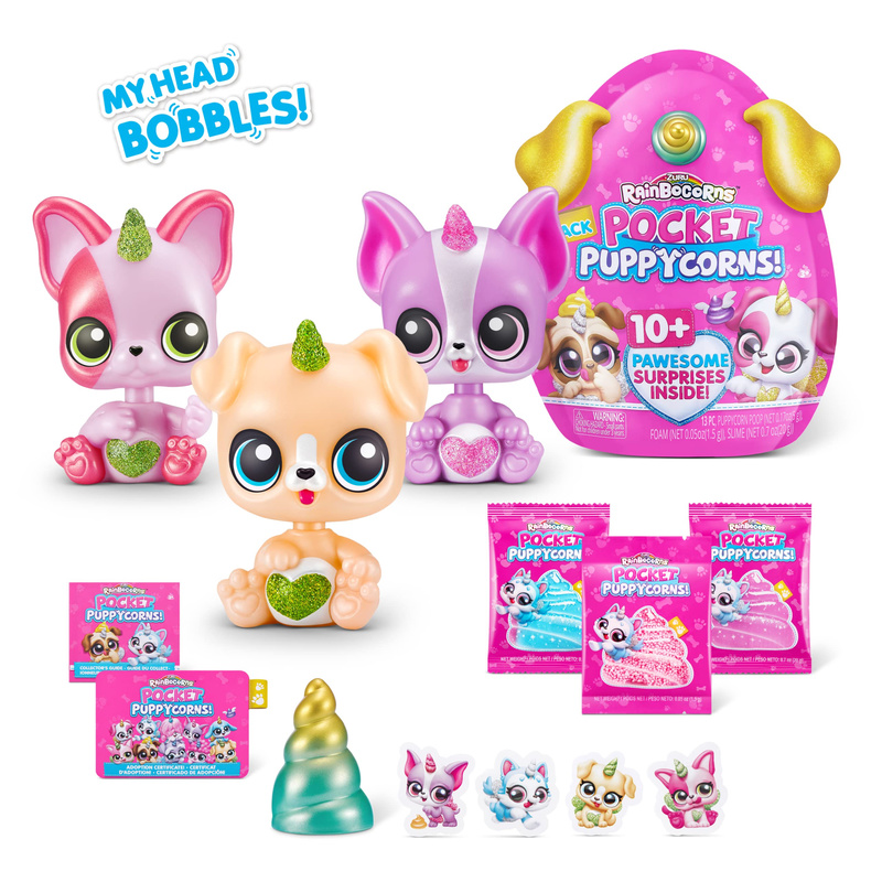 Zuru Rainbocorns Pocket Puppy  - Food Storage Eggs ulasan dan harga