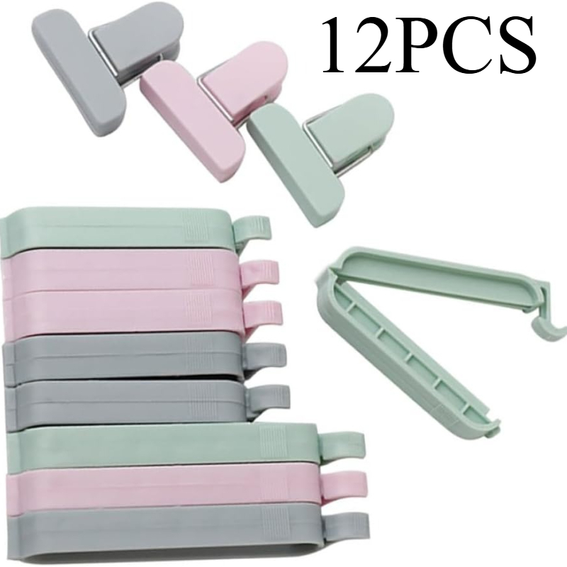 12pcs Mixed Color Plastic Seal - Food Storage Roll Bags ulasan dan harga