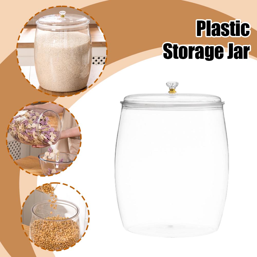 Large Transparent Plastic Seal - Food Storage Jars Airtight ulasan dan harga