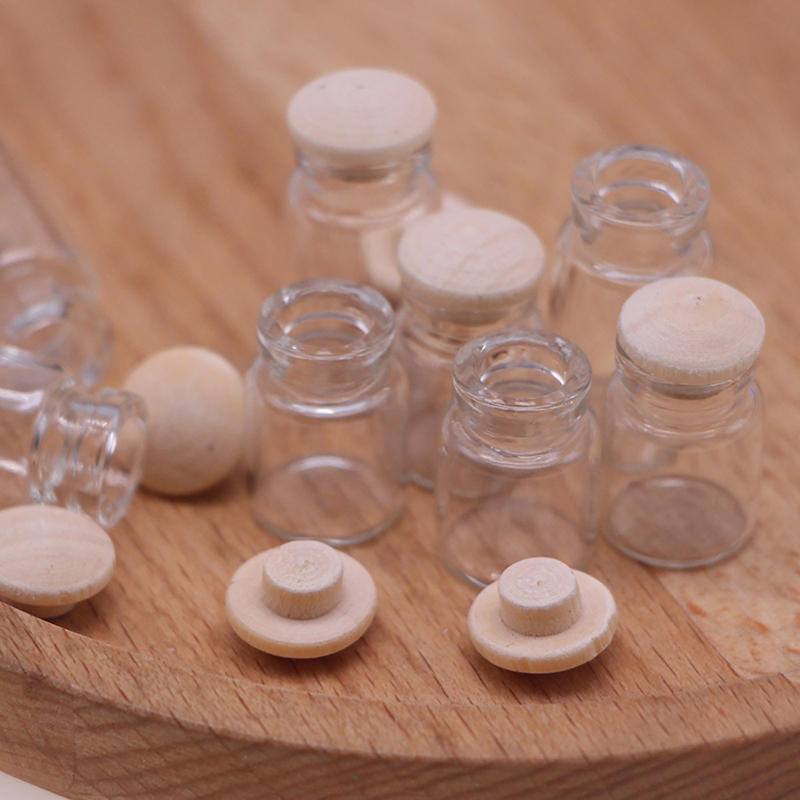 4Pcs 1:12 Dollhouse Miniature  - Food Storage Jars With Lids ulasan dan harga
