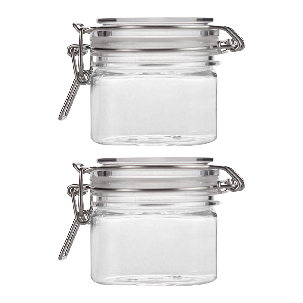 2Pcs Sealed Storage Jars Trans - Food Storage Jars Plastic ulasan dan harga