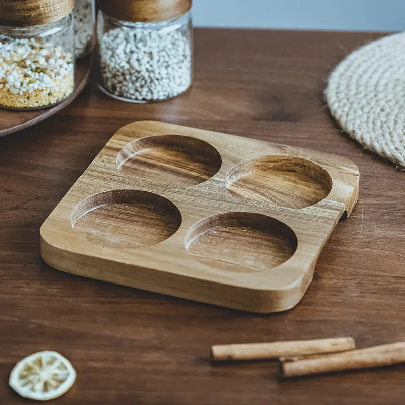 Wood Lid Orgnizer Glass Airtig - Food Storage Jars Airtight ulasan dan harga