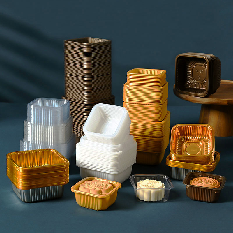 100pcs Mooncake Plastic Tray P - Food Storage Eggs ulasan dan harga