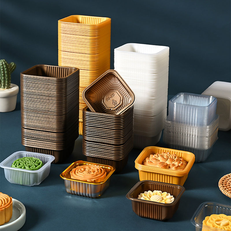 100pcs Mooncake Plastic Tray P - Food Storage Eggs ulasan dan harga