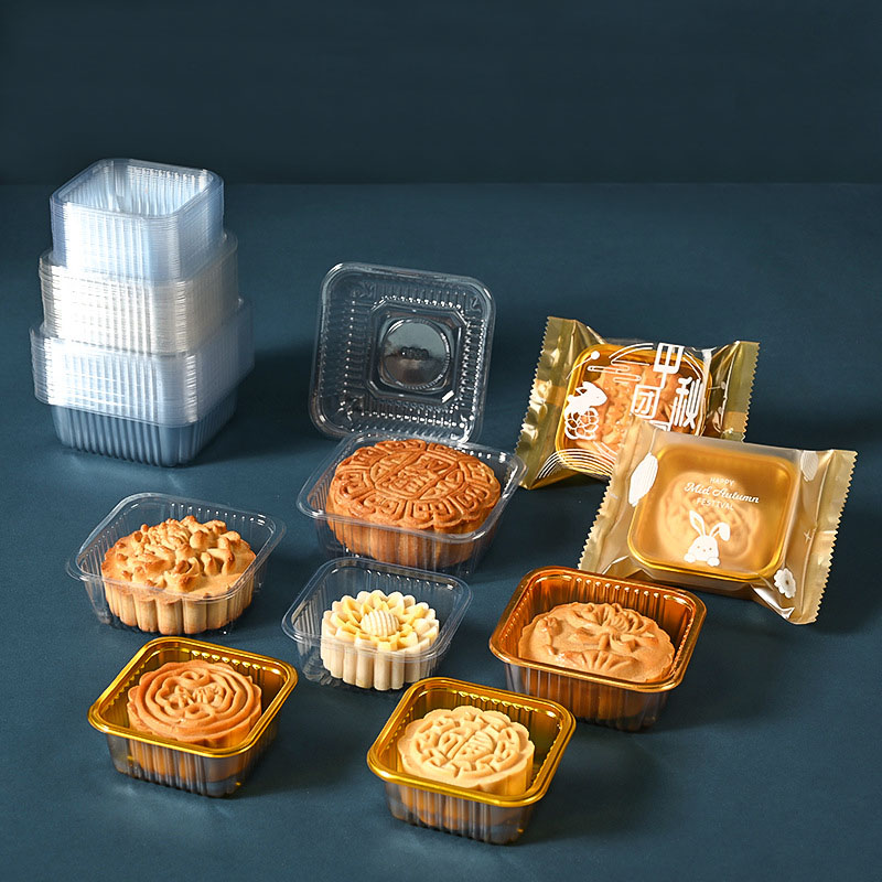 100pcs Mooncake Plastic Tray P - Food Storage Eggs ulasan dan harga