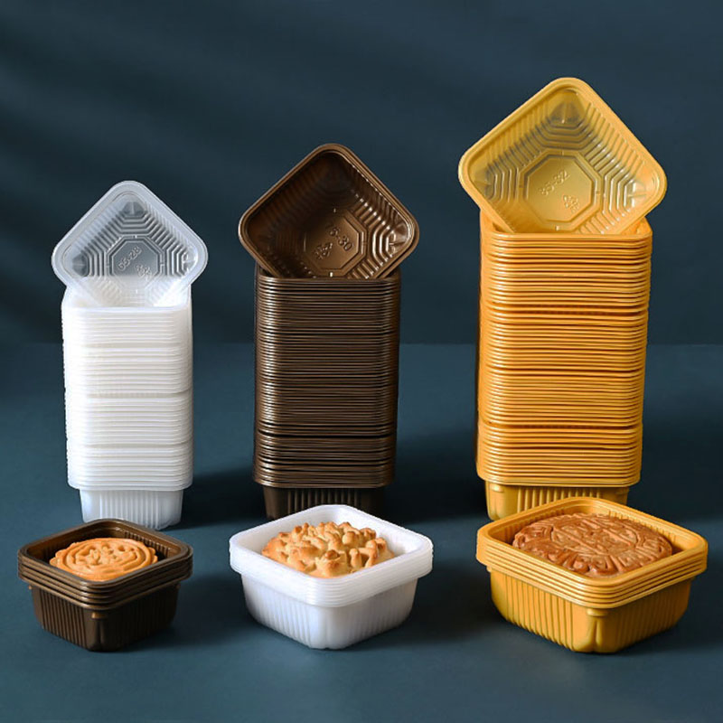 100pcs Mooncake Plastic Tray P - Food Storage Eggs ulasan dan harga