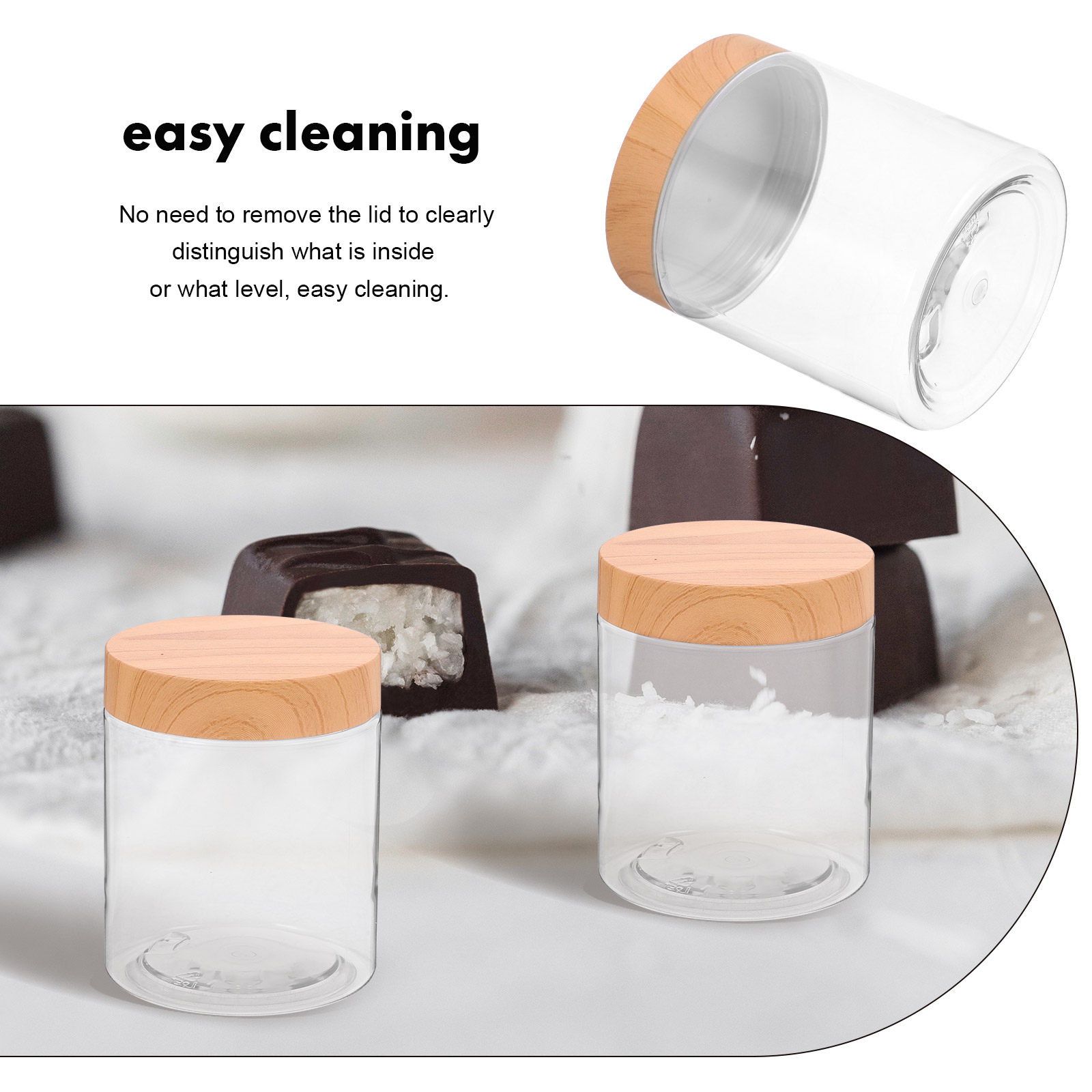 6Pcs Kitchen Storage Container - Food Storage Jars Airtight ulasan dan harga