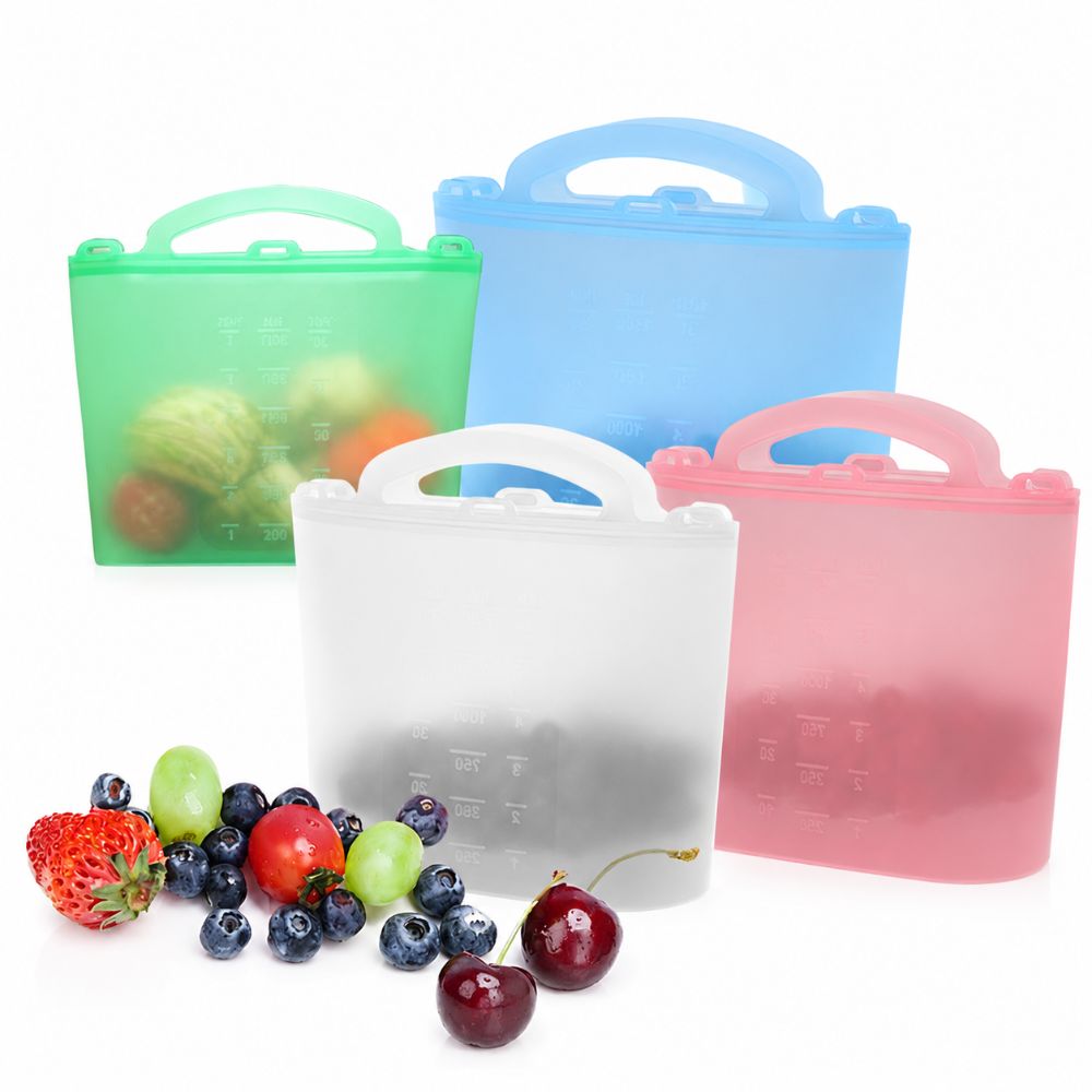 1500ml Food Storage Bags Leak- - Food Storage Ziploc ulasan dan harga