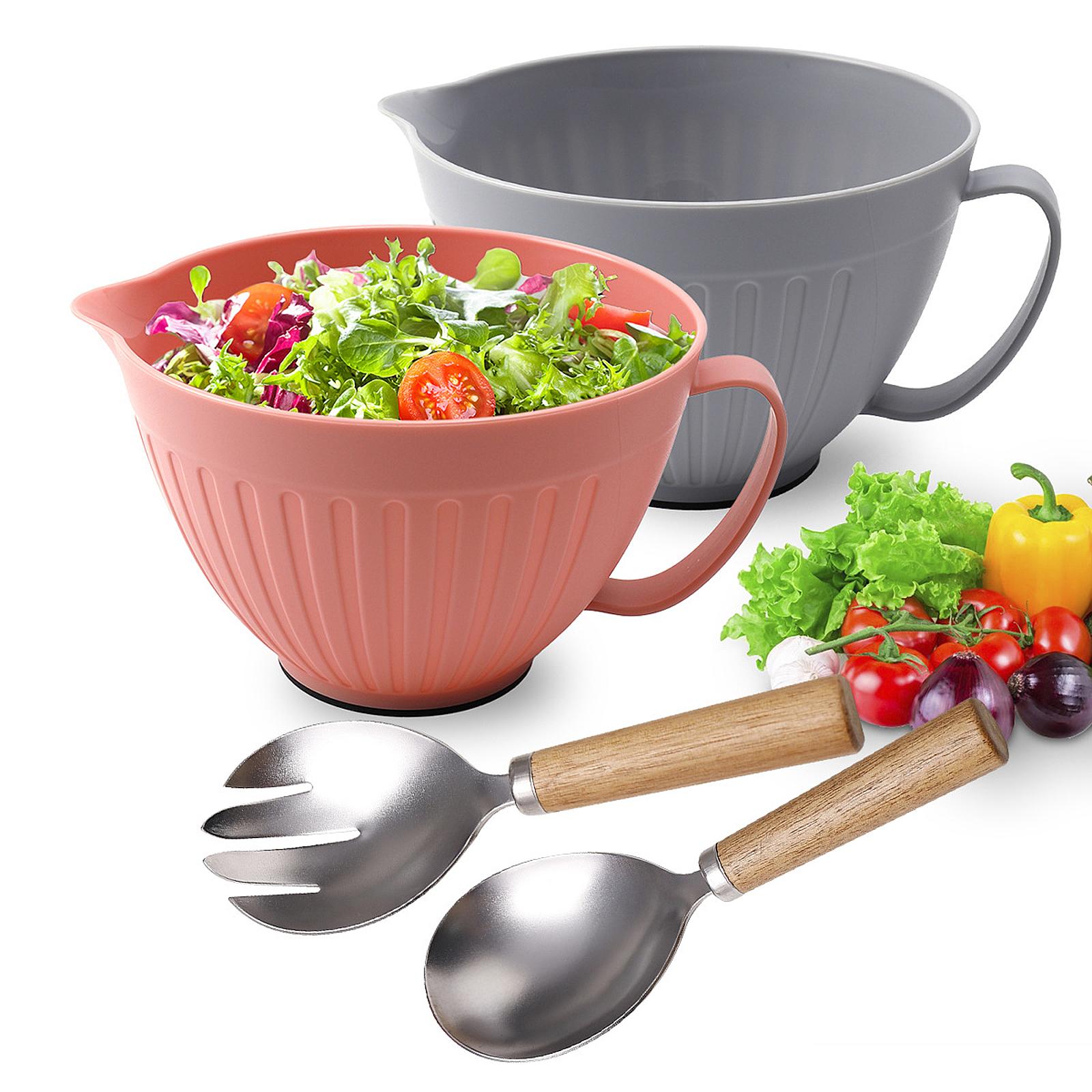 Mixing Bowl with Spout Baking  - Food Storage Eggs ulasan dan harga