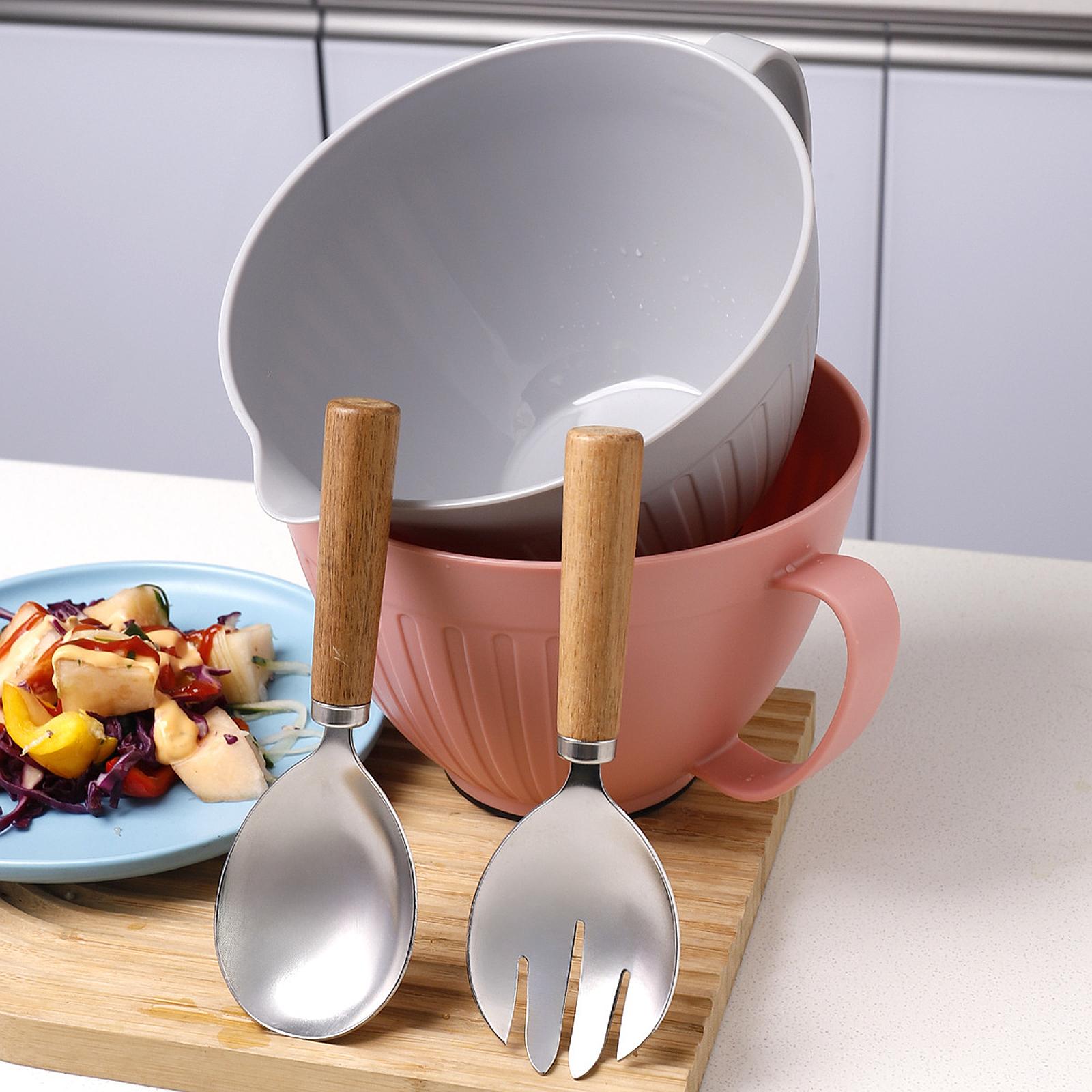 Mixing Bowl with Spout Baking  - Food Storage Eggs ulasan dan harga