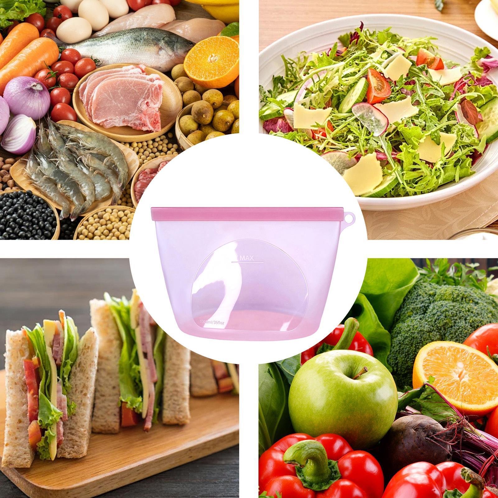 Silicone Food Storage Bags 100 - Food Storage Ziploc ulasan dan harga