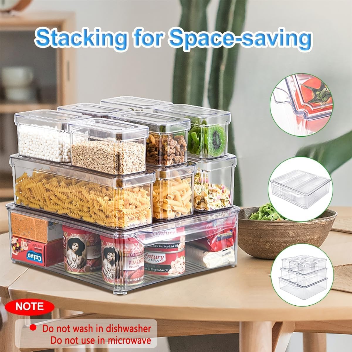 14 Pack Fridge Organizer, Stac - Food Storage Vegetables ulasan dan harga