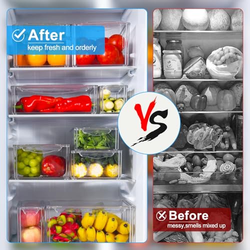 14 Pack Fridge Organizer, Stac - Food Storage Vegetables ulasan dan harga