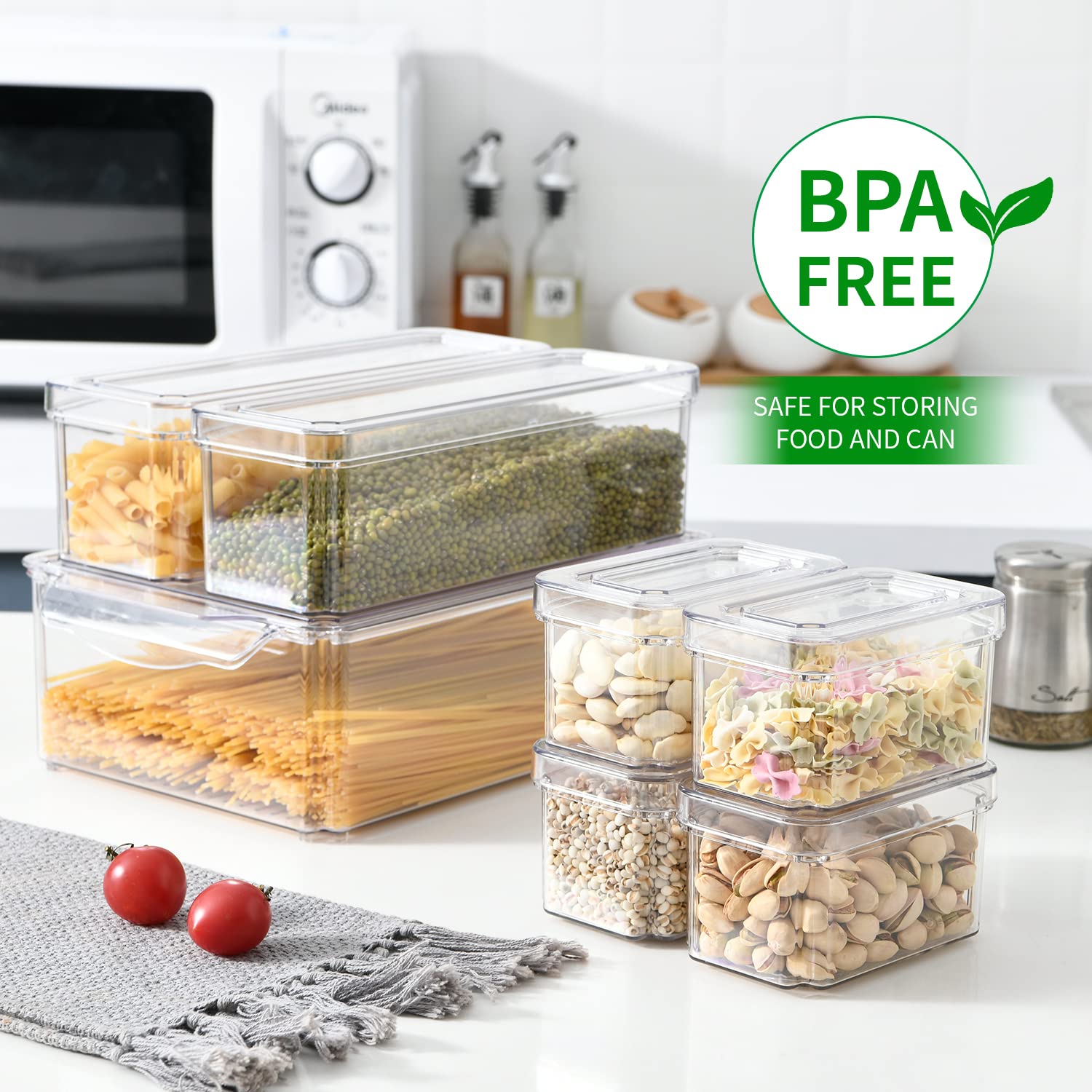 14 Pack Fridge Organizer, Stac - Food Storage Vegetables ulasan dan harga