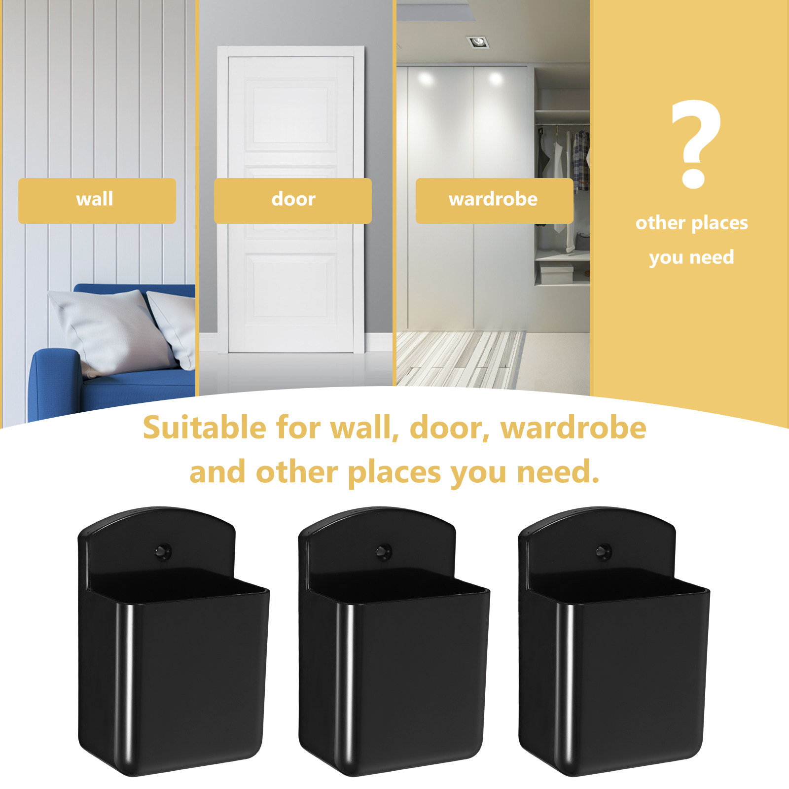 3 Sets Wall Remote Controller  - Food Storage Organizer ulasan dan harga