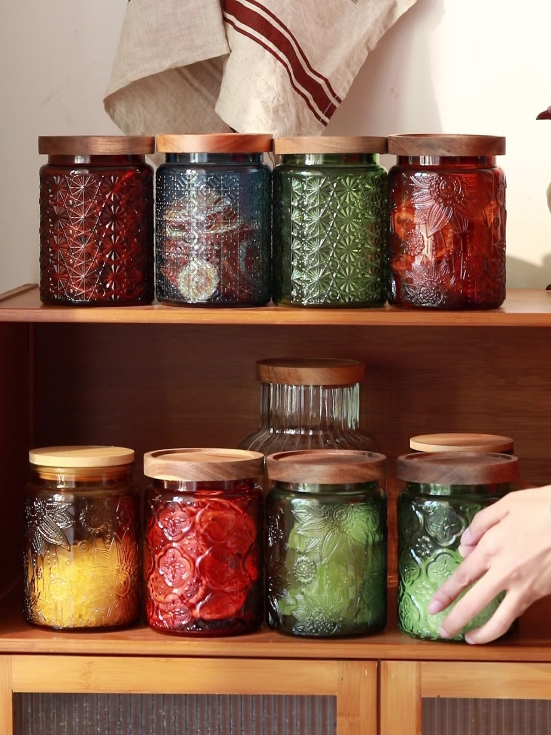 Vintage Glass Kitchen Storage  - Food Storage Jars Airtight ulasan dan harga