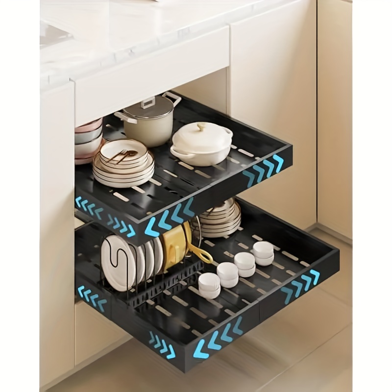 Pull Out Tray Organizer Kitche - Food Storage Drawers ulasan dan harga